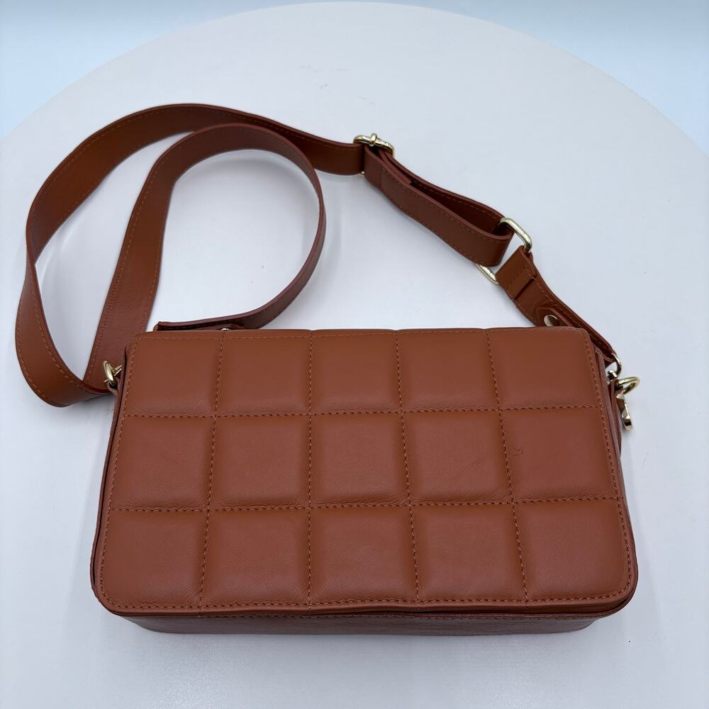Borse In Bell Italian made, quilted leather cross body purse